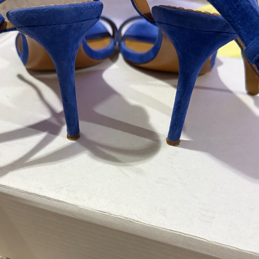 Tory Burch Royal Blue Heeled Sandals - Picture 4 of 4